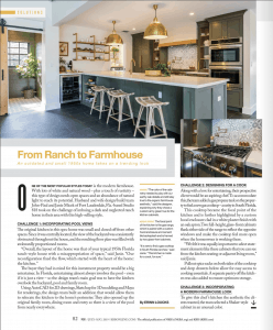 Cover of Kitchen + Bath magazine with feature article on Studio 818
