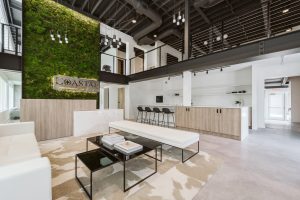 Studio 818 commercial design & redevelopment - Coastal Wealth building - client entry lobby